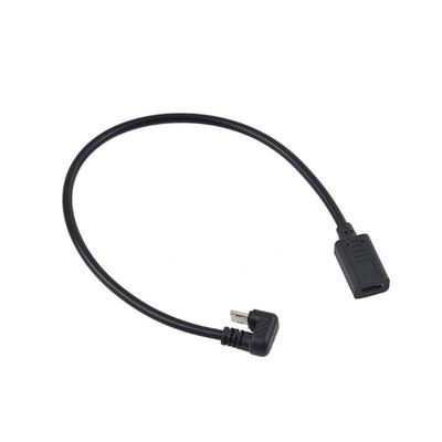 USB C na USB 5Pin Adaptérový Kabel 180 Stupňů Tvaru N pro Efektivní Nabíjení a Synchronizaci Dat na Chytrých Telefoncích Tabletech 35cm