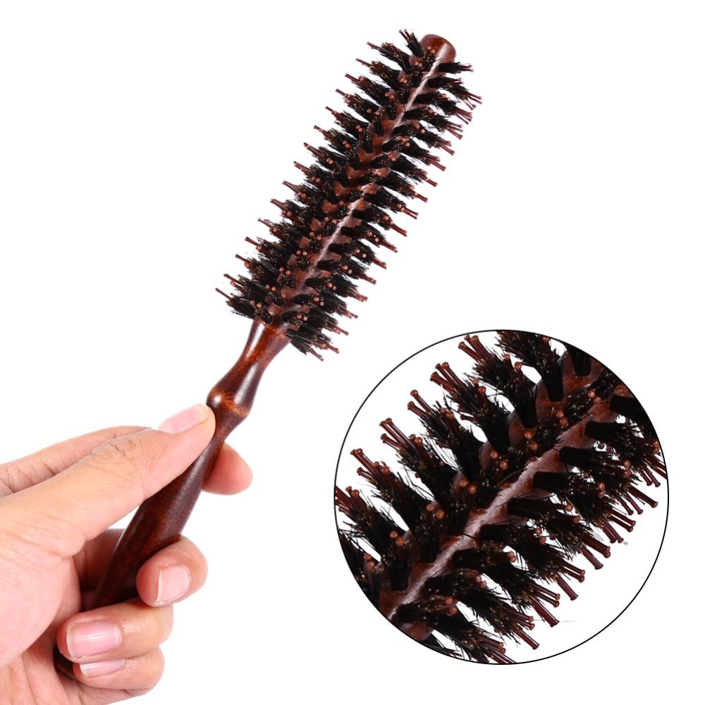 Anti-Static Styling Roller Brush Portable Design Volumizing Brush Round Hair Brush  For Thin Hair