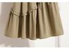 Plus Size Elegant A-line Fluffy Skirt - Spring/Summer Korean Style, Casual High-Waisted, Versatile Mid-Length Skirt
