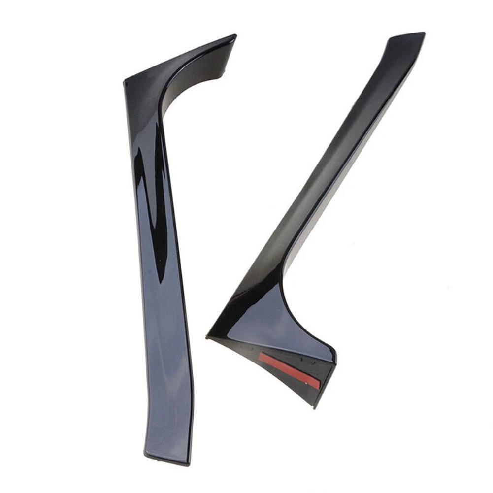 Rear Window Side Canard Spoiler Splitter Wing Black for Golf 6 MK6 GTI 20082013 High Reliability Plastic Material
