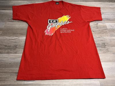 Vintage 90s Graphic T-Shirt EA Graphic Retro Colorful Single Stitch XL USA Made