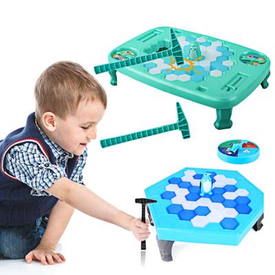 Penguin Ice Breaking Board Game with Hammer Kids Adults Family 2 Players Save Penguin On Ice Table Game Educational Toy Toddlers Boys Girls Gift