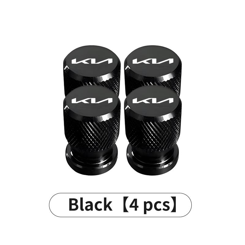 CASSX1 For KIA 4pcs Car Tyre Valve Caps Metal Anti Wear Leakproof Narrow Mouthpiece Ceed Sportage Rio K5 K2 Optima Cerato Venga Sedona