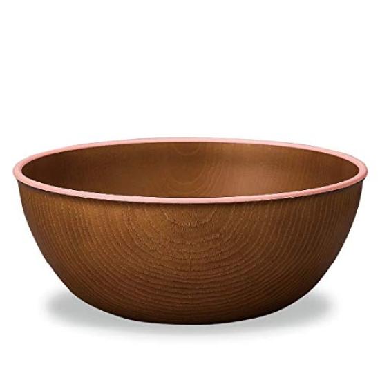 

isso ecco wood grain salad brown and product number 4467732 bowl, pink, 1500ml,