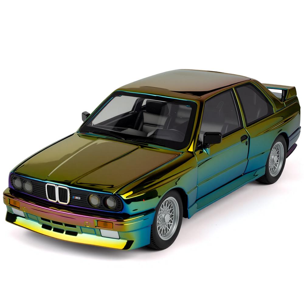 

1/24 BMW M3 E30 ГАЛЬВАНИКА Модель из сплава Модель автомобиля из сплава Звук и свет Инерционный Детская игрушка Коллекционные предметы Подарок на день рождения разноцветный