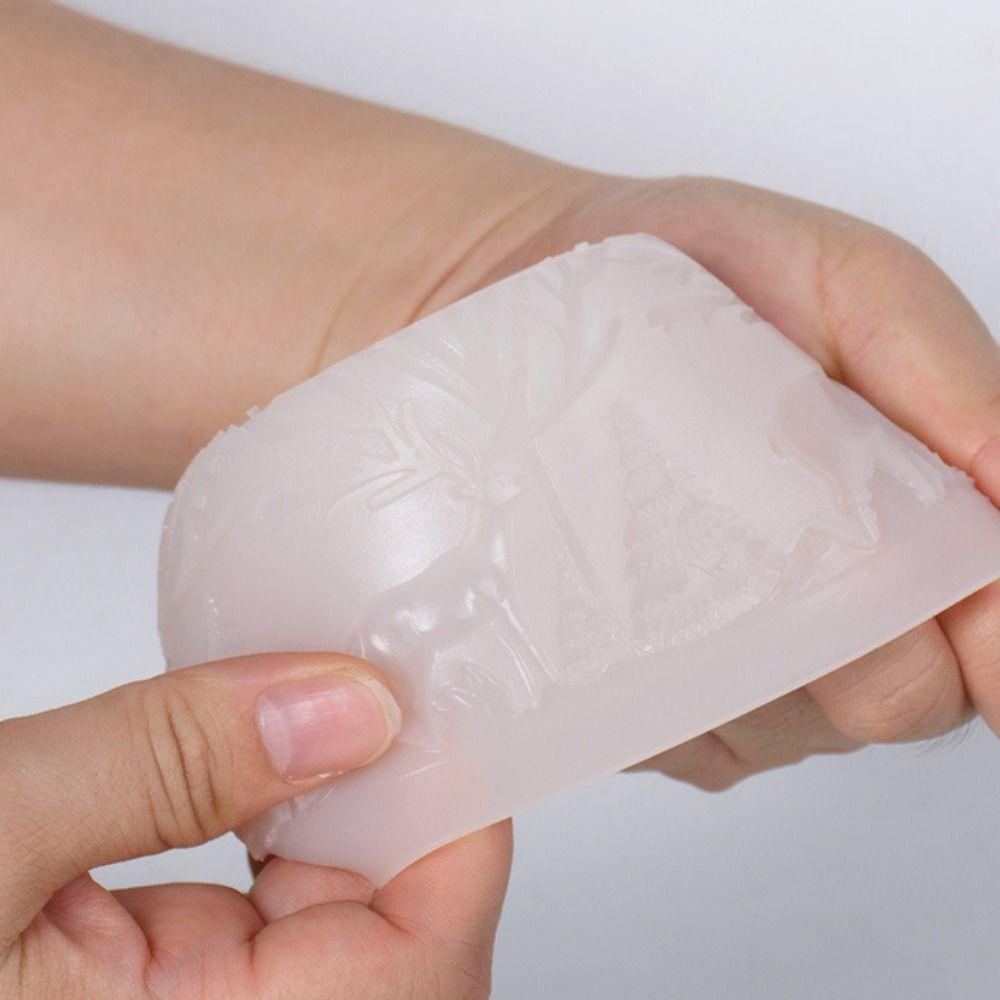 3D Aromatherapy Candle Mold Christmas Tree Snow Scene Ball Mold  Holiday Festival