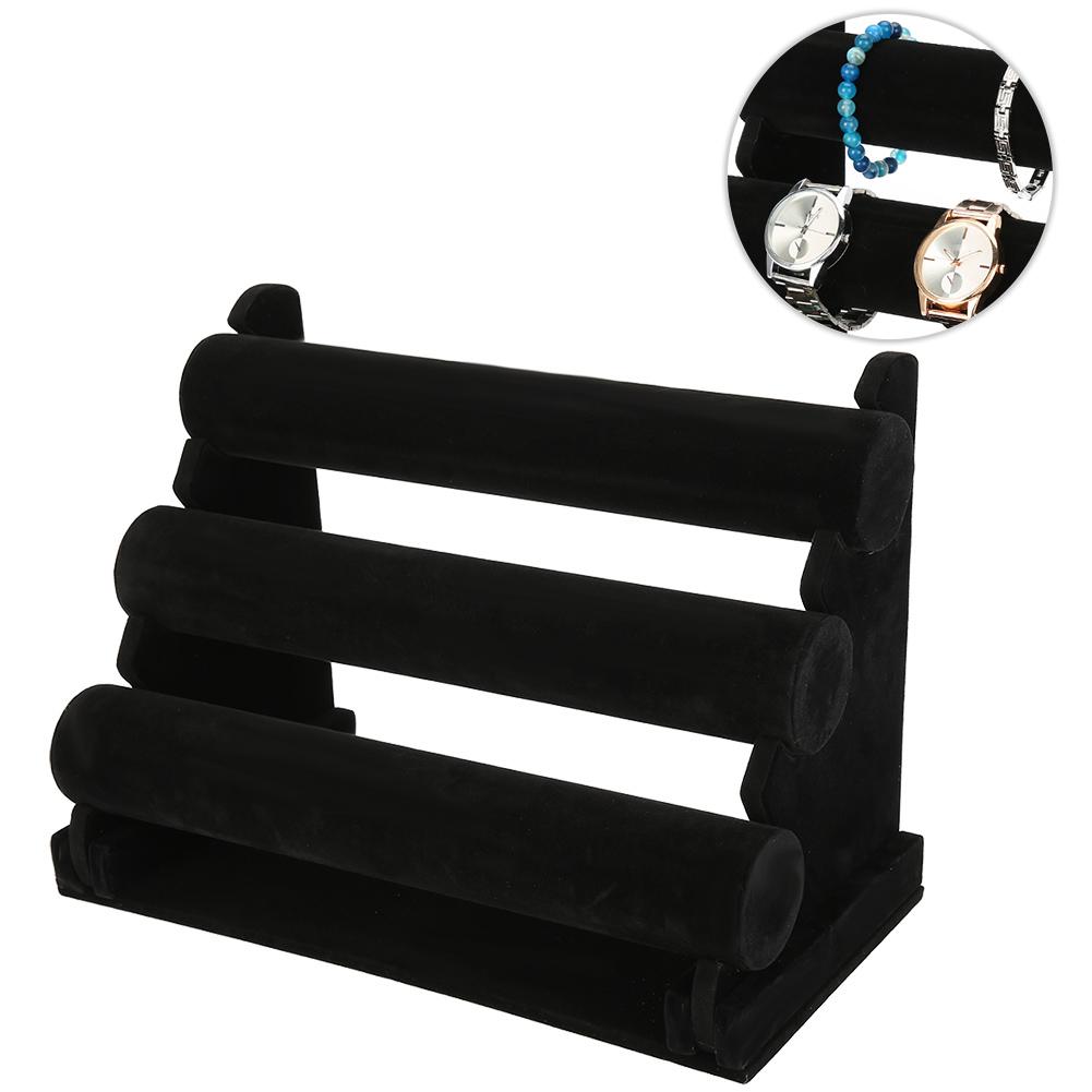 Three Layer Watch Display Storage Rack Organizer Bracelet Jewelry Stand Holder