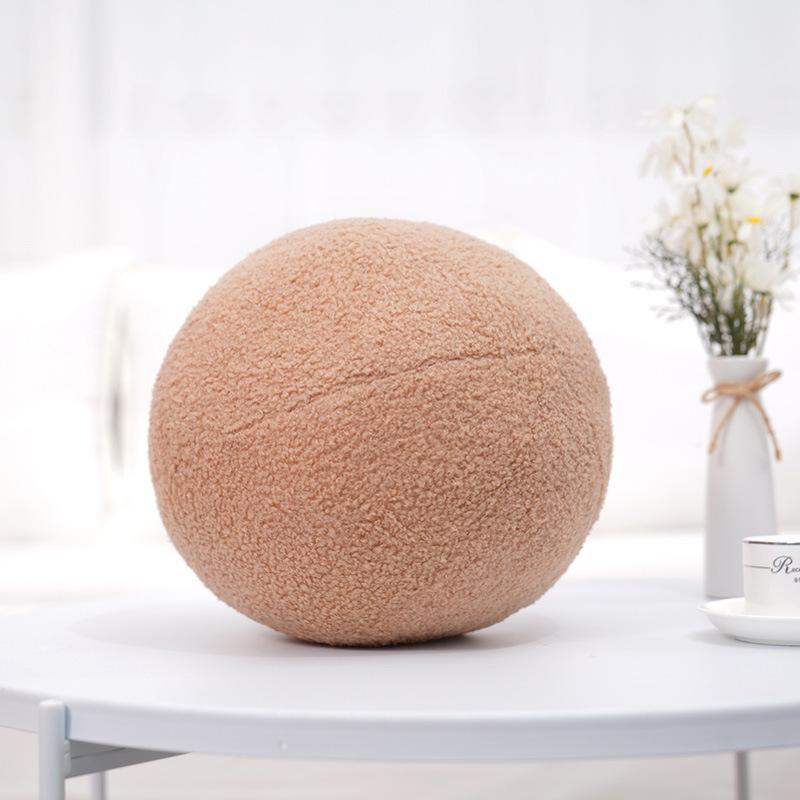 

Подушка-мяч в скандинавском стиле, плюшевая игрушка, подушка для дома, дивана, подушка, кукла, кукла, украшение для детской комнаты 30cm（0.3kg） хаки