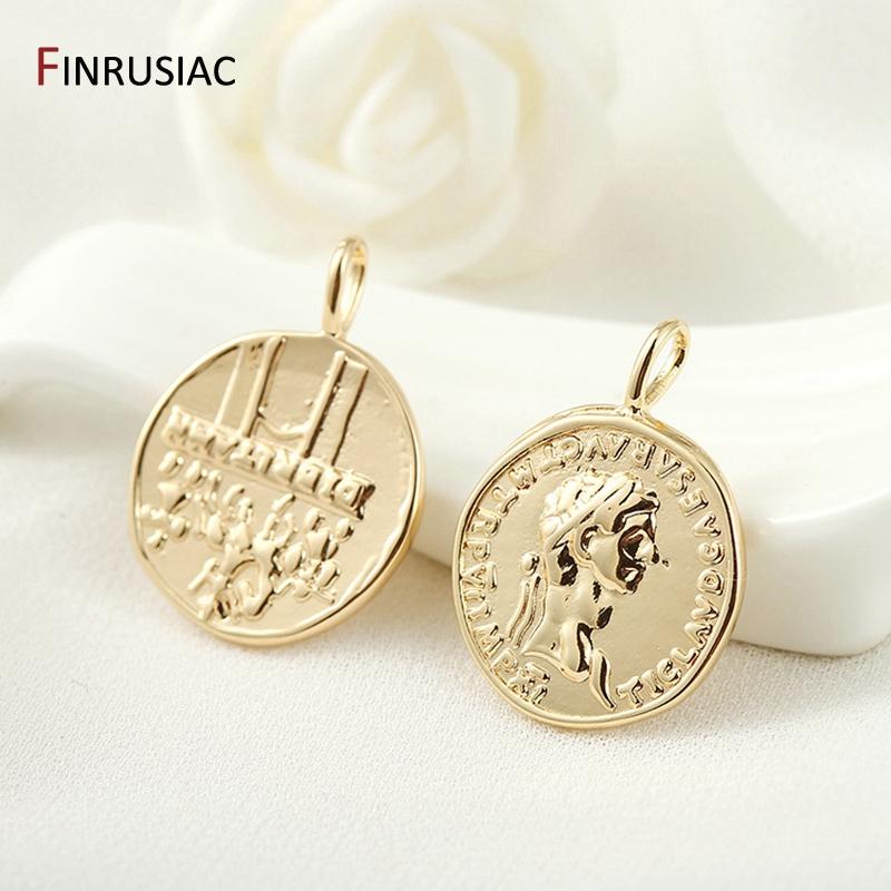 

2025 Series Gold Plated Round Commemorative Coin Designer Charms DIY Making Bracelets Necklaces Pendants Accessories