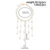 SHIXIN 3 Style Elegancki Naszyjnik Choker z Imitacji Pereł dla Kobiet Koreańska Moda Metalowy Łańcuszek do Swetra z Frędzlami Wszechstronna Biżuteria