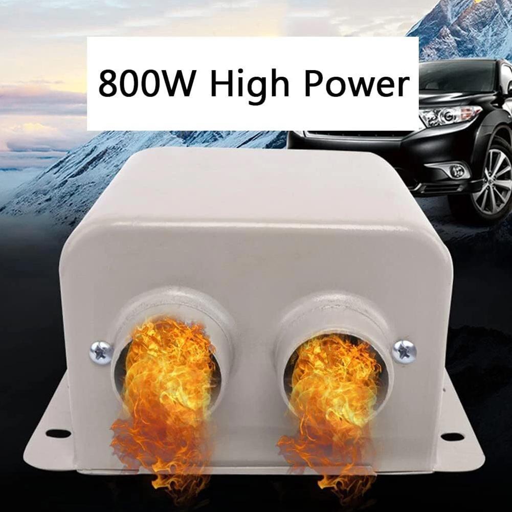 Car Heater 12V/24V Car Vehicle Fan Heater Winter Windshield Defroster Demister Warmer Demister Window Truck Interior E7M3