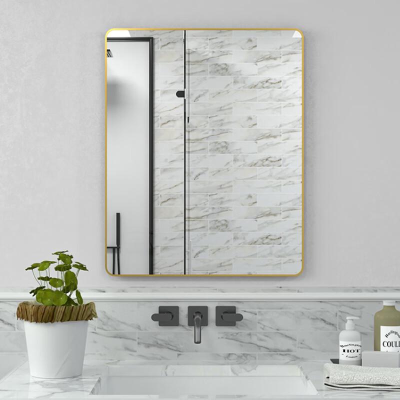 GOWKE No-Drill Adhesive Bathroom Vanity Mirror