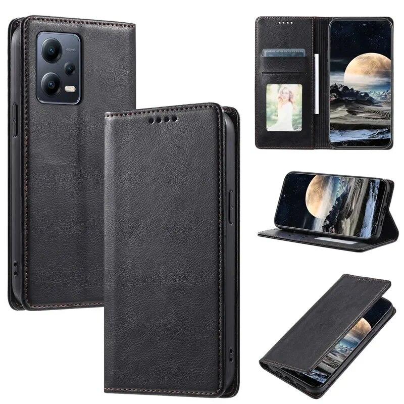 Leder Brieftasche Handyhülle für XiaoMi POCO X5 Pro F5 M5S RedMi Note 12 Pro Plus 11 für Google Pixel 8 Pro 7A 7 für Huawei P60 Pro P50 P40 Flip Cover