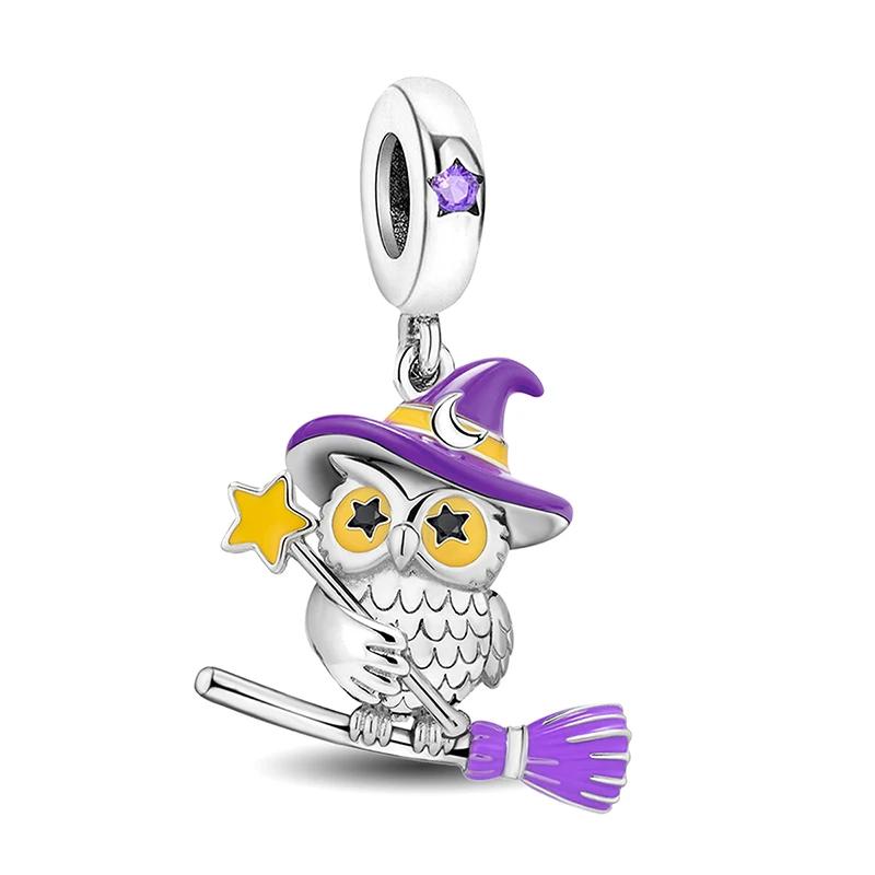 Kupfer Phantom Halloween Kürbis Anhänger Passend für DIY Armband Armreif Geschenk Hohe Qualität Feiner Schmuck Für Frauen