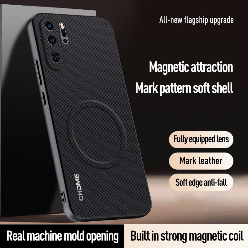 Luxury Car Magnetic Holder Phone Case for Huawei P30 Pro P30Pro Silicone ShockProof Protective Back Cover Coque