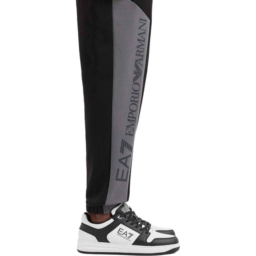 Emporio Armani Ea7 Fw24 Slim Fit Drawstring Long Jogger Knit Pants Men Bottoms Black 6DPP71-PJVTZ-1200