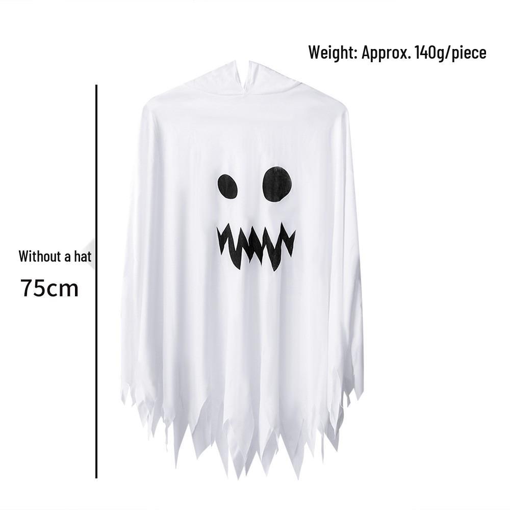 Kids  Halloween Ghost Face Cosplay Costume Cloak One Size
