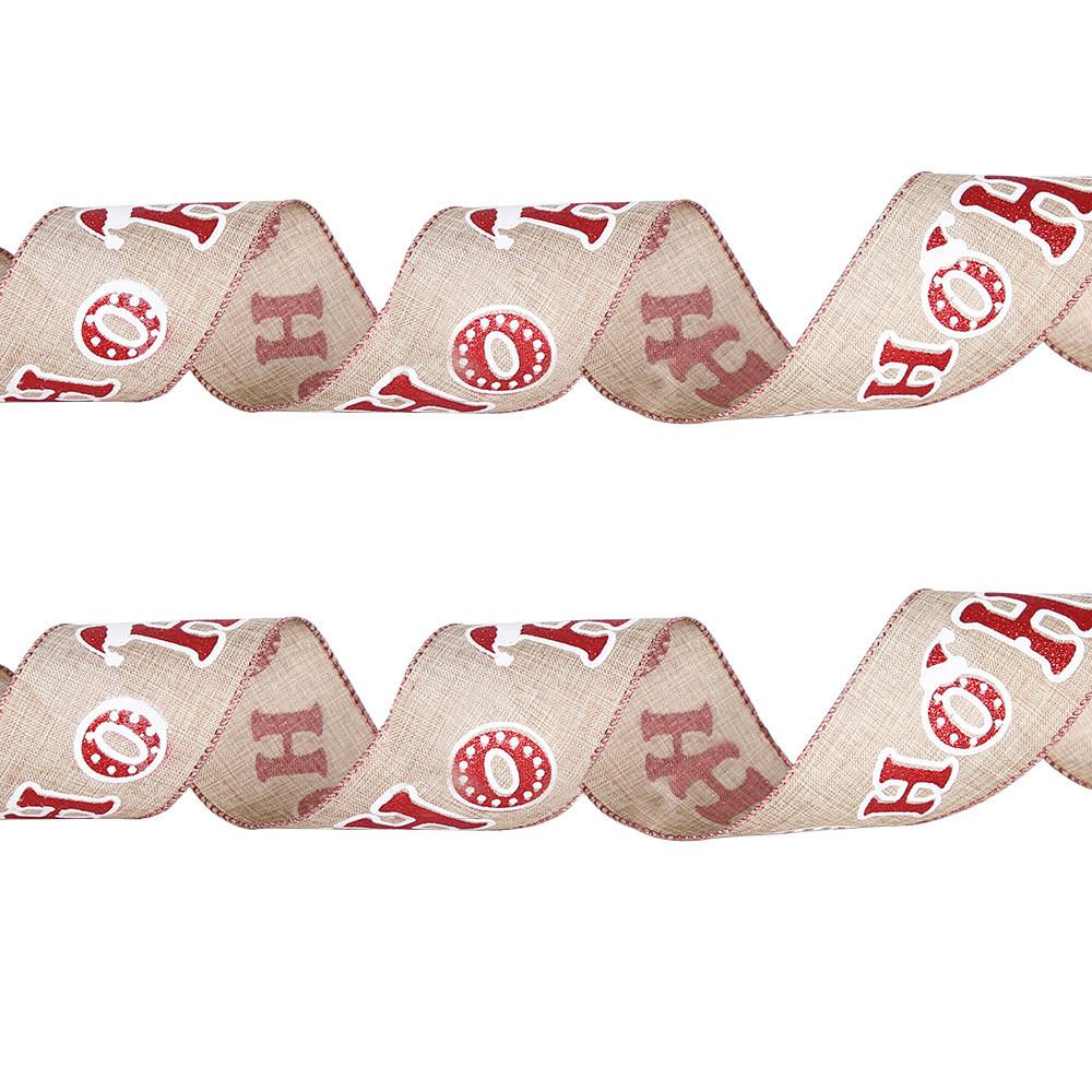 6 Meter Decorative Fabric Ribbon Featuring Christmas Letters And Unique Designs Animal