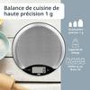 Balance de cuisine digitale - ADE - ANJA - Plastique ABS - 17 x 17 x 2,2 cm - Inclus 1 pile Cr 2032