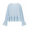 European and American style French women's clothing fashion laminated decorative ruffle edge French suit dress