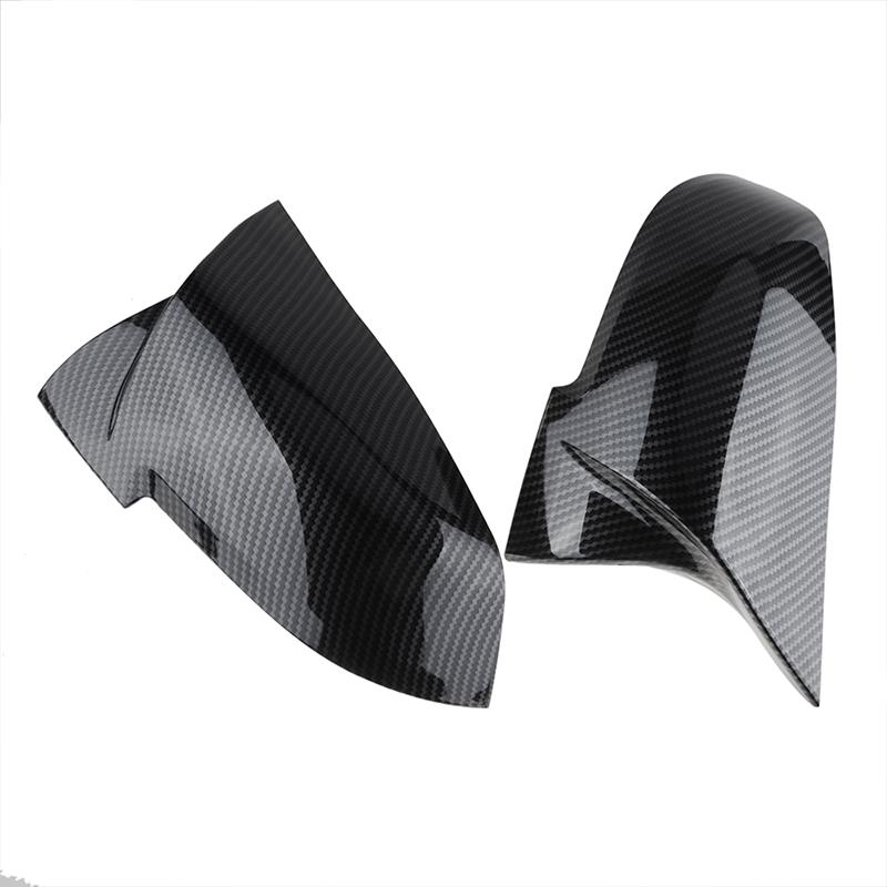 Rhyming Rearview Mirror Cover Side Mirror Black Caps Fit For BMW F20 F21 F30 F31 F22 F23 F34 F36 1 2 3 4 Series  Car