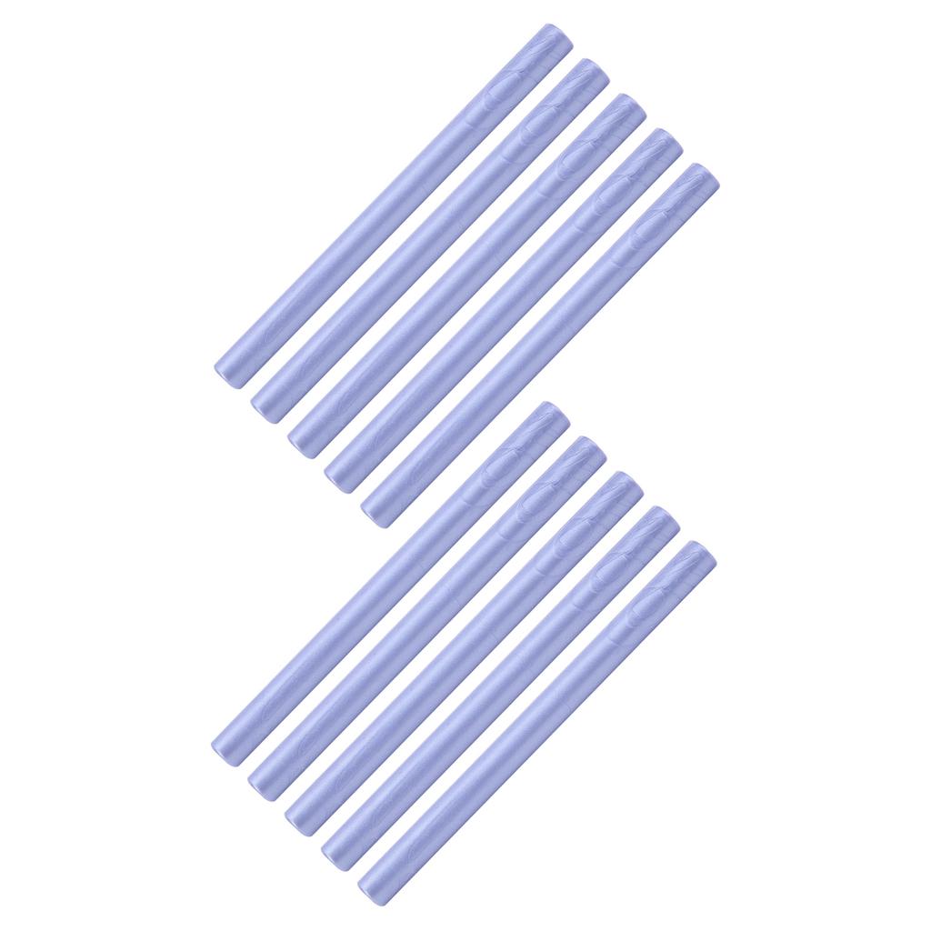 10 ks Pečetní voskové tyčinky Vícebarevné Nástroje pro malé kulaté razítko pro DIY Pozvánky Karty Obálky(Led
