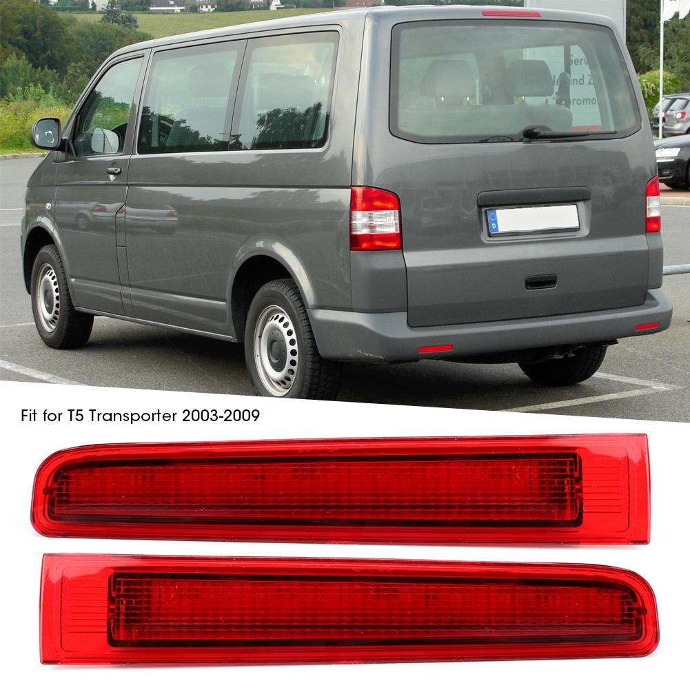 Pair of Car LED Brake Rear Tail Light Stop Lamp Fit for T5 Transporter 2003 2009 7E0 945 097 Red