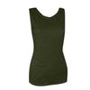 Women Sleeveless Deep V Backless Fitted Stretch Tank Top Solid Basic Slim Fit Vest Casual Summer Fashion Shirt