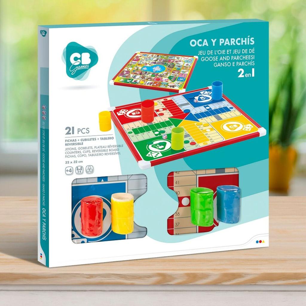 Parchís and Oca Board Colorbaby 32 X 32 X 1 Cm (25 Pieces) (6 Units)