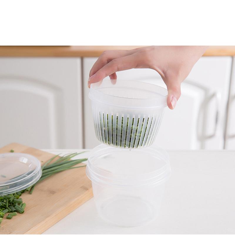 Mini Runde Aufbewahrungsbox Für Zwiebeln Obst Ingwer Knoblauch Lebensmittel Frischebox Organizer