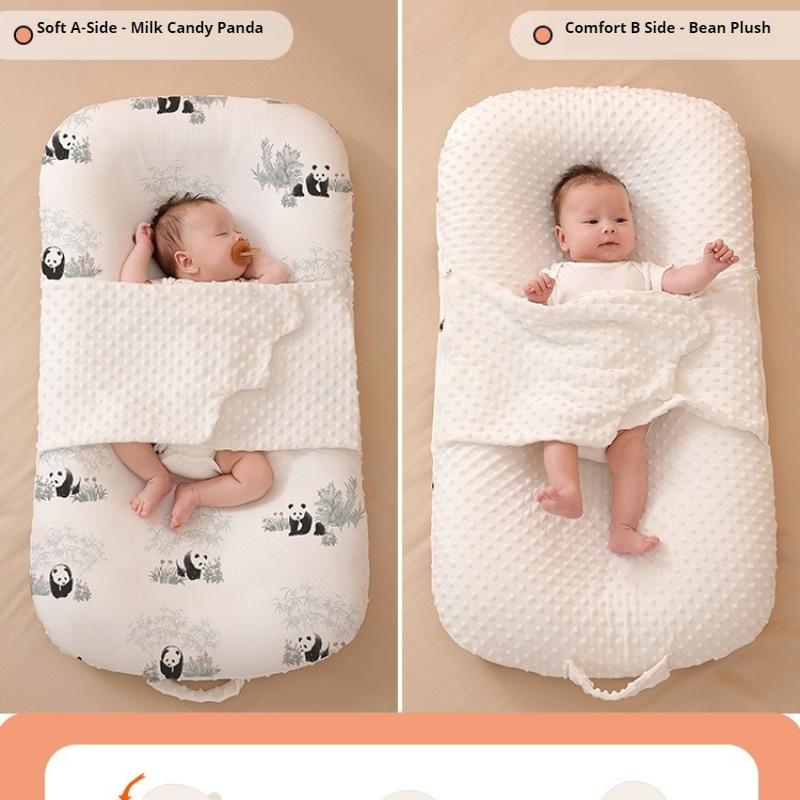 Bed In Bed Baby Newborn Anti-jump Spit Choking Milk Pressure Coax Sleep Nest Sleeping Pad Baby Landing Wake Up Artifact Soothes Go Out