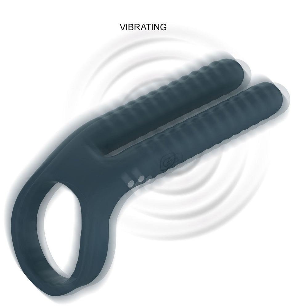 Accessoire vibrant multifonction Fushion 8 x 3.5cm - Urban Men TOYJOY - DOUBLE PENE