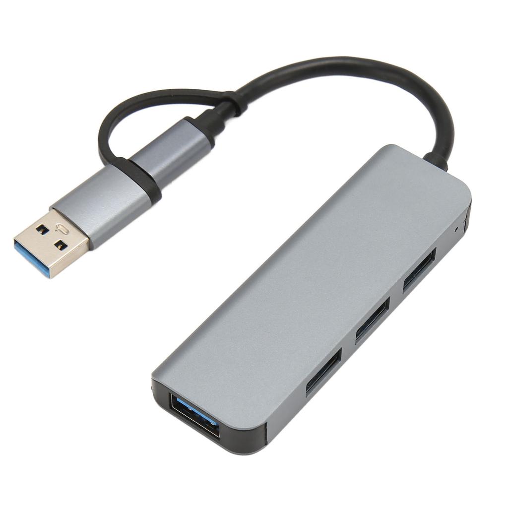 Concentrador USB 3.0 4 en 1, 5 Gbps, USB C a concentrador USB 3.0, divisor USB, extensor de concentrador USB, adaptador USB 3.0 para