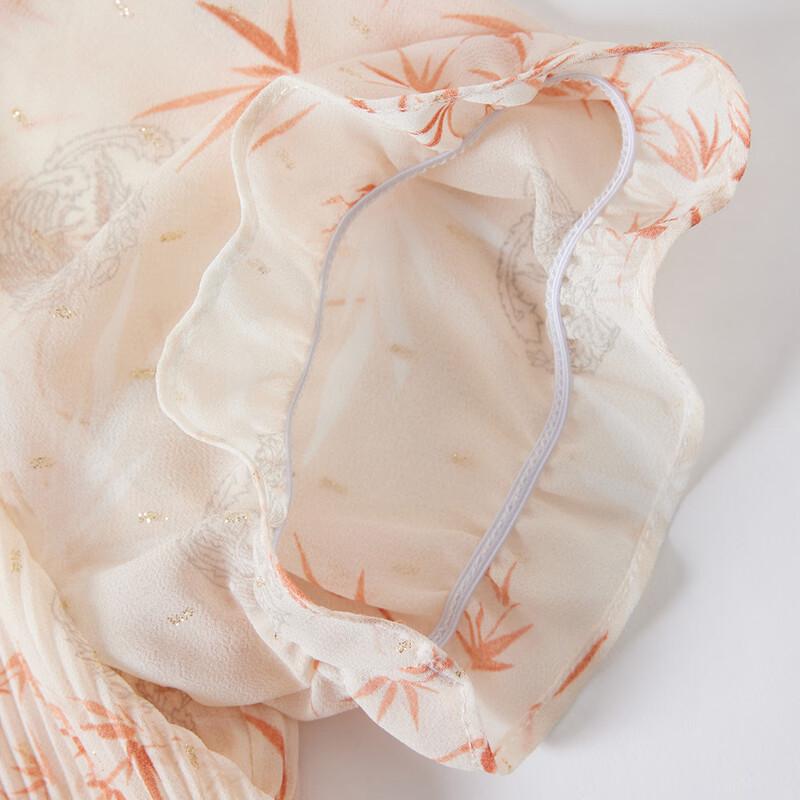 Pasite Summer Chiffon Elegant Fake Two-Piece Dress