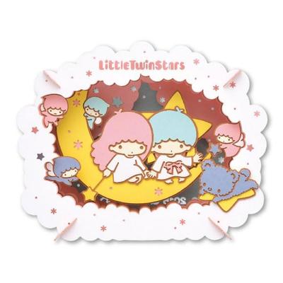 Ensky Sanrio Characters [Renewal] PT-309X Little Twin Stars, Approx. H80 X W100 X D42mm, Paper