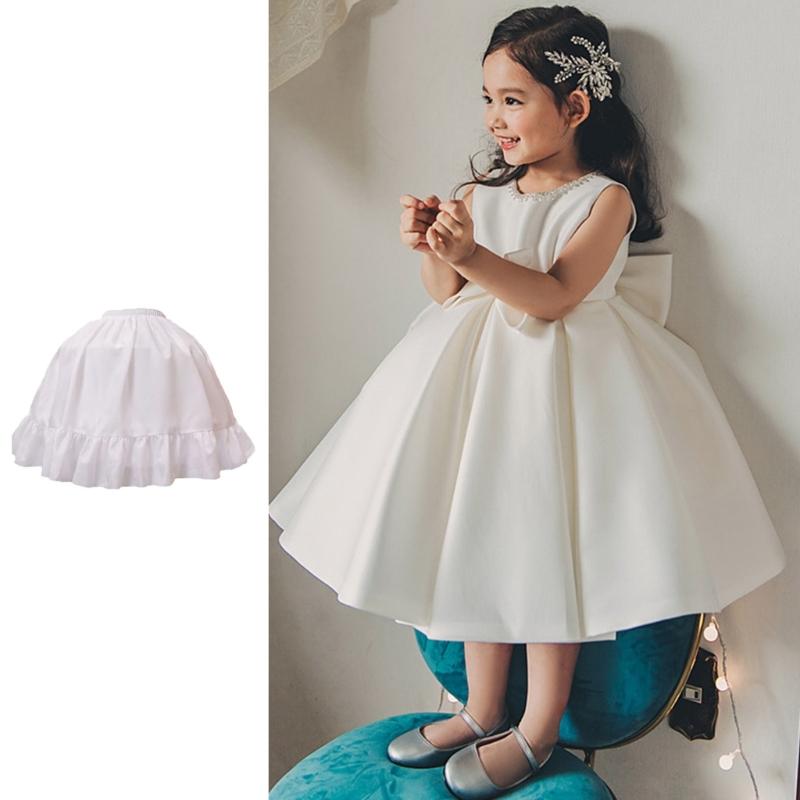 Children Puff Dress Underskirt Quick Wear Elastic Waist Petticoat Slip for Party Dresses Easy Matching Women Underskirt