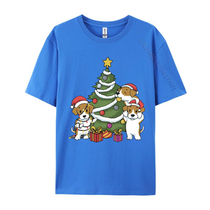 Beagle Christmas Tree Decoration Funny Tshirt Unisex T Shirts Funny Print T Shirts Unisex Plus Size Tops Brand Tshirt