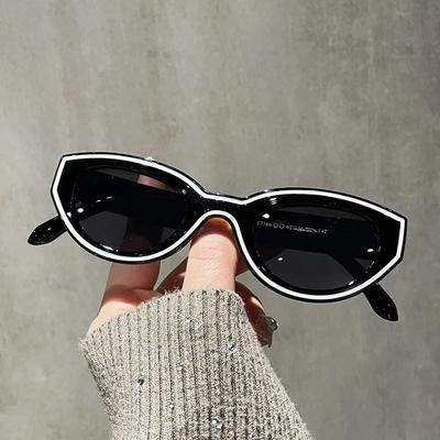 Retro Cat Eye Women Sunglasses Brand Designer Trendy Men Sun Glasses Summer Driving Travelling Eyewear Uv400