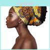 Turbante de Algodón Africano Estampado Batik con Patrón Geométrico para Mujer Estilo Verano e Invierno