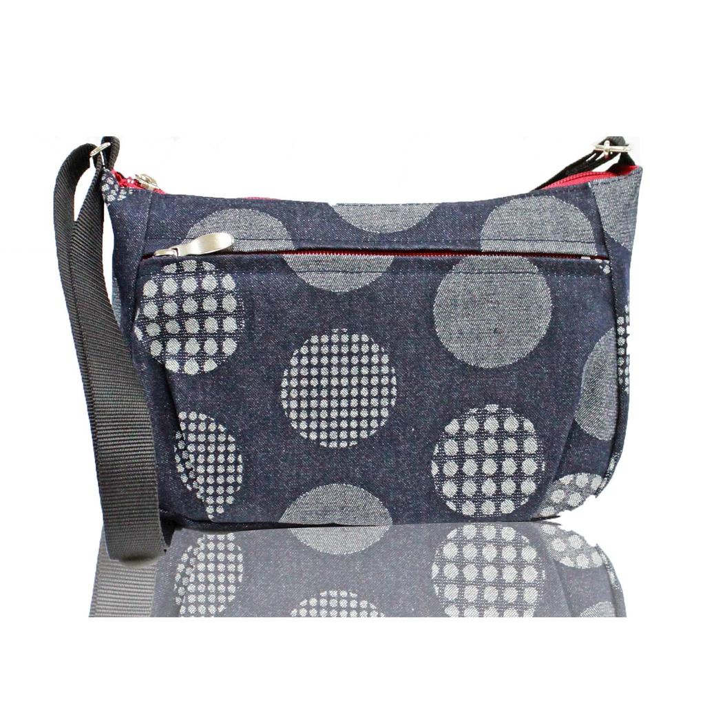 Bianco Japanese-made Ibara Denim Horizontal Pochette