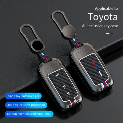 Kryt na kľúče od auta, puzdro, držiak na kľúče od auta pre Toyota Camry RAV4 Avalon Auris 2 3 4 tlačidlá, inteligentný bezkľúčový držiak, ochranný kryt