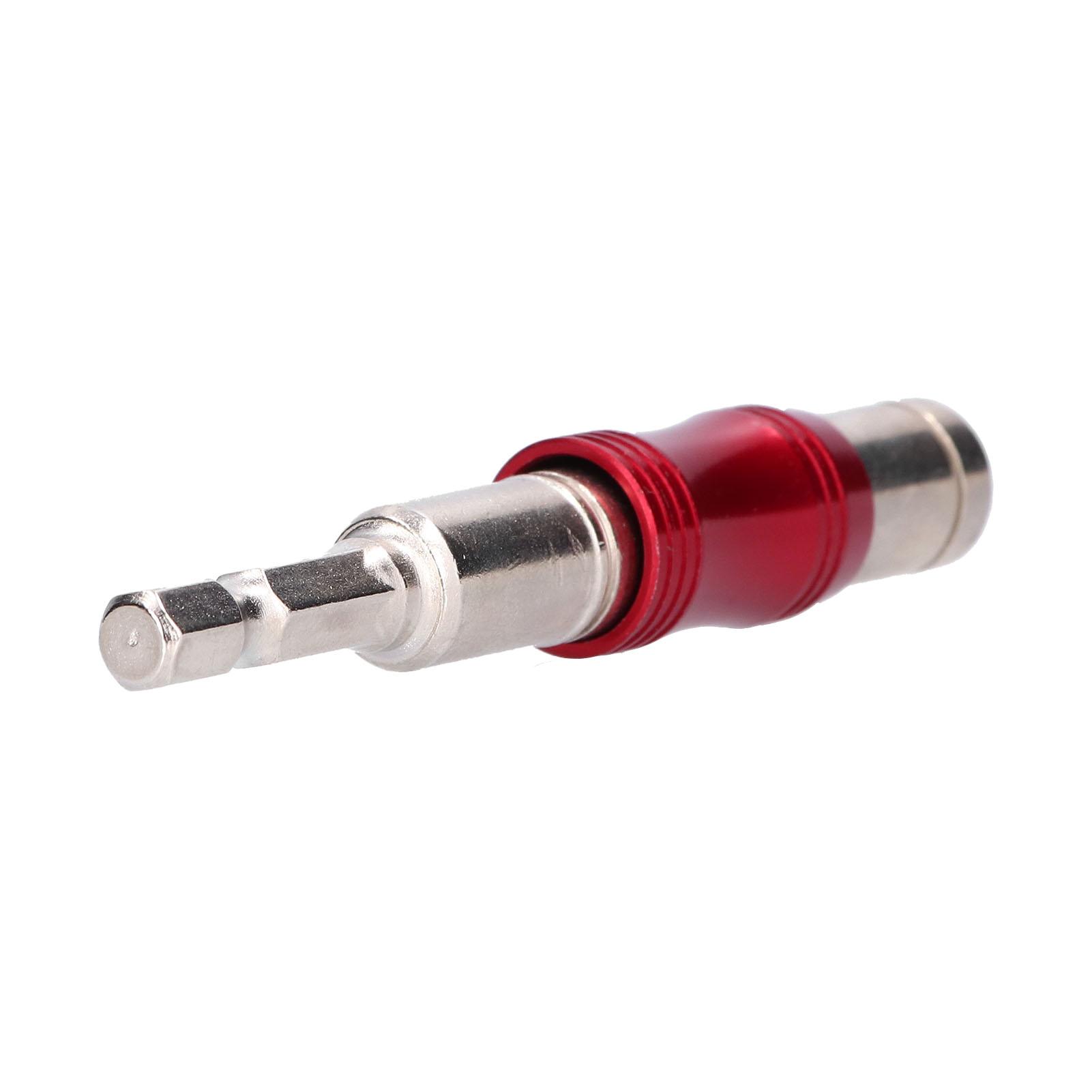 

Hex Bit Tip Holder Chrome Vanadium Steel Self Locking Multi Angle Extension Rod for Electric Drill Screwdriver(Red