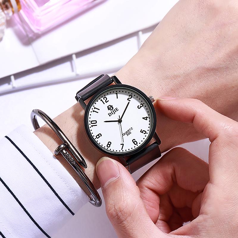 Korean Style Retro Quartz Watch - Trendy College Unisex Model for Student Couples
