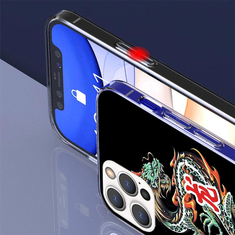 Asian Dragons Animal Tattoo Phnoe Case for Iphone 17 Air 16 11 12 13 Mini 14 Plus 15 Pro Max 7 8E SE 2020 16ProMax Phone Cover C
