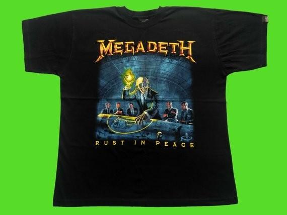 MEGADETH -Rust in peace   T-SHIRT Black Men S_234XL Unisex T-Shirt XXL