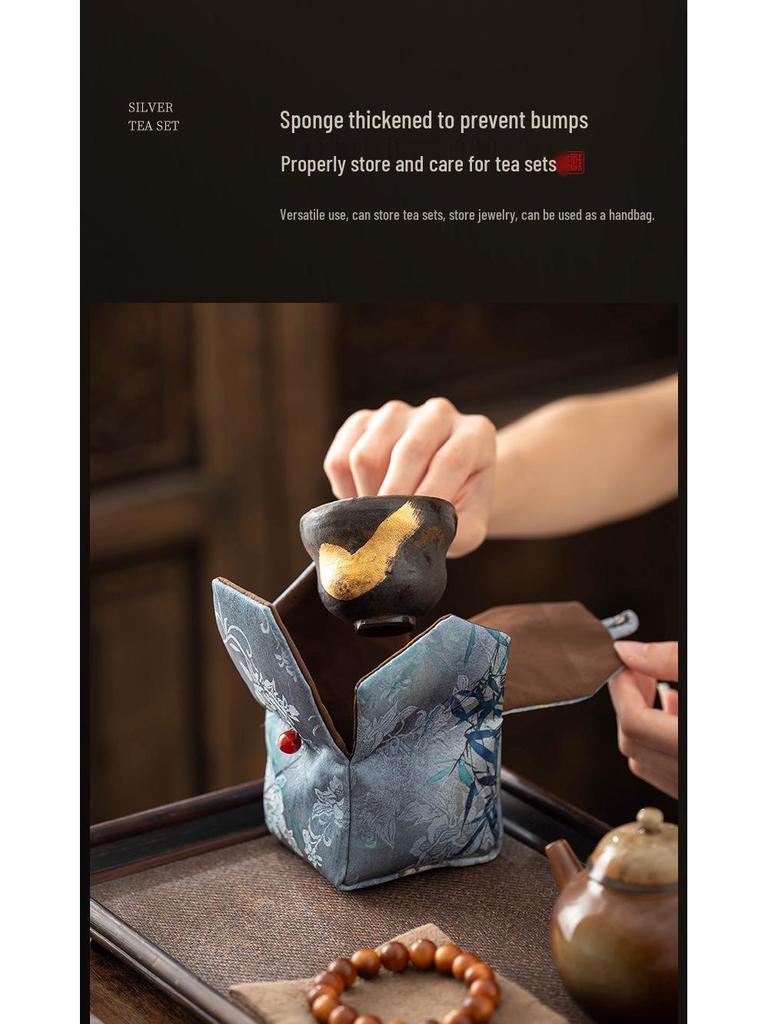 Xiangyunsha Portable Kung Fu Teacup Storage Pouch
