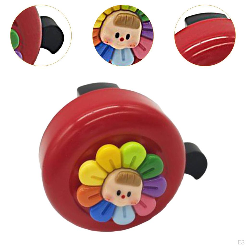 Beautiful Bike Alarm Children's Bell Parts Flower Pattern Aluminum Round Electric Mountain