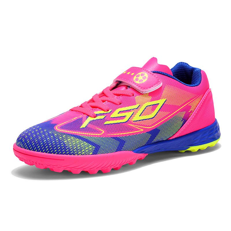 Xisailong Jugend-Fußballschuhe für Jungen & Mädchen, Schulsport, Klettverschluss, Pro TF-Stollen 33