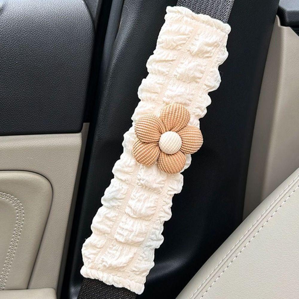 Cartoon Protector Strap Plush Belt Pad New Car Seat Belt Cover