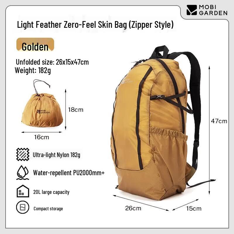 MOBIGARDEN Lightweight Foldable Backpack